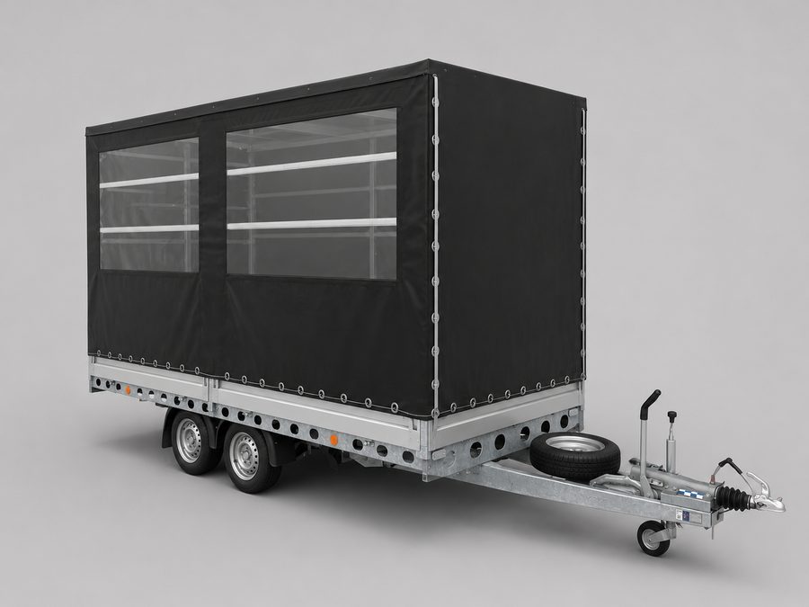 Multifunktions-Transporter für den Roboter, zugleich mobile Garage und mobiles Büro
